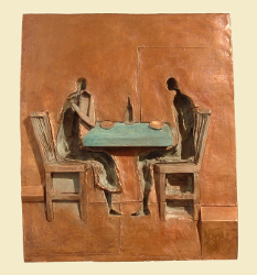 Diners | 15" x 12" | Bronze